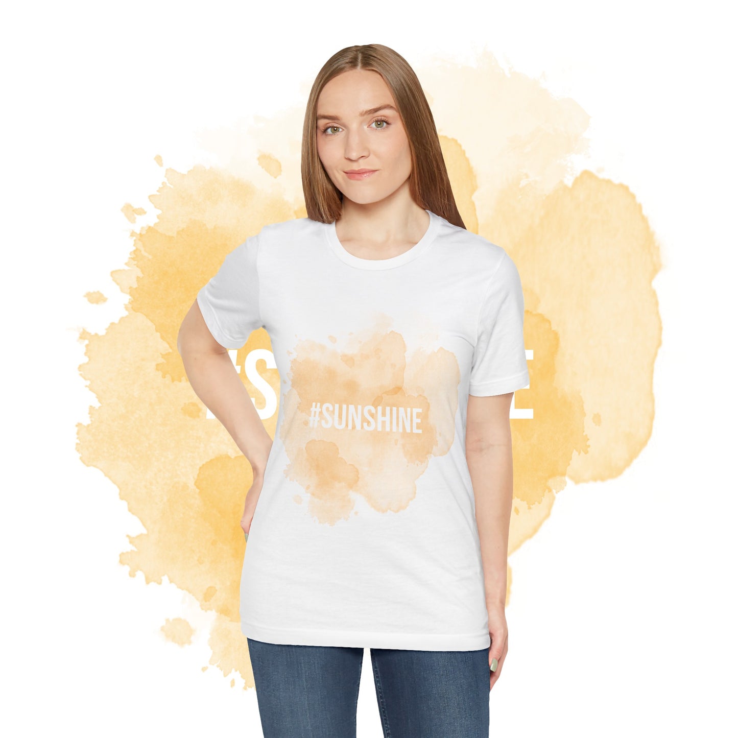 Sunshine Water Color - Unisex Jersey Short Sleeve Tee