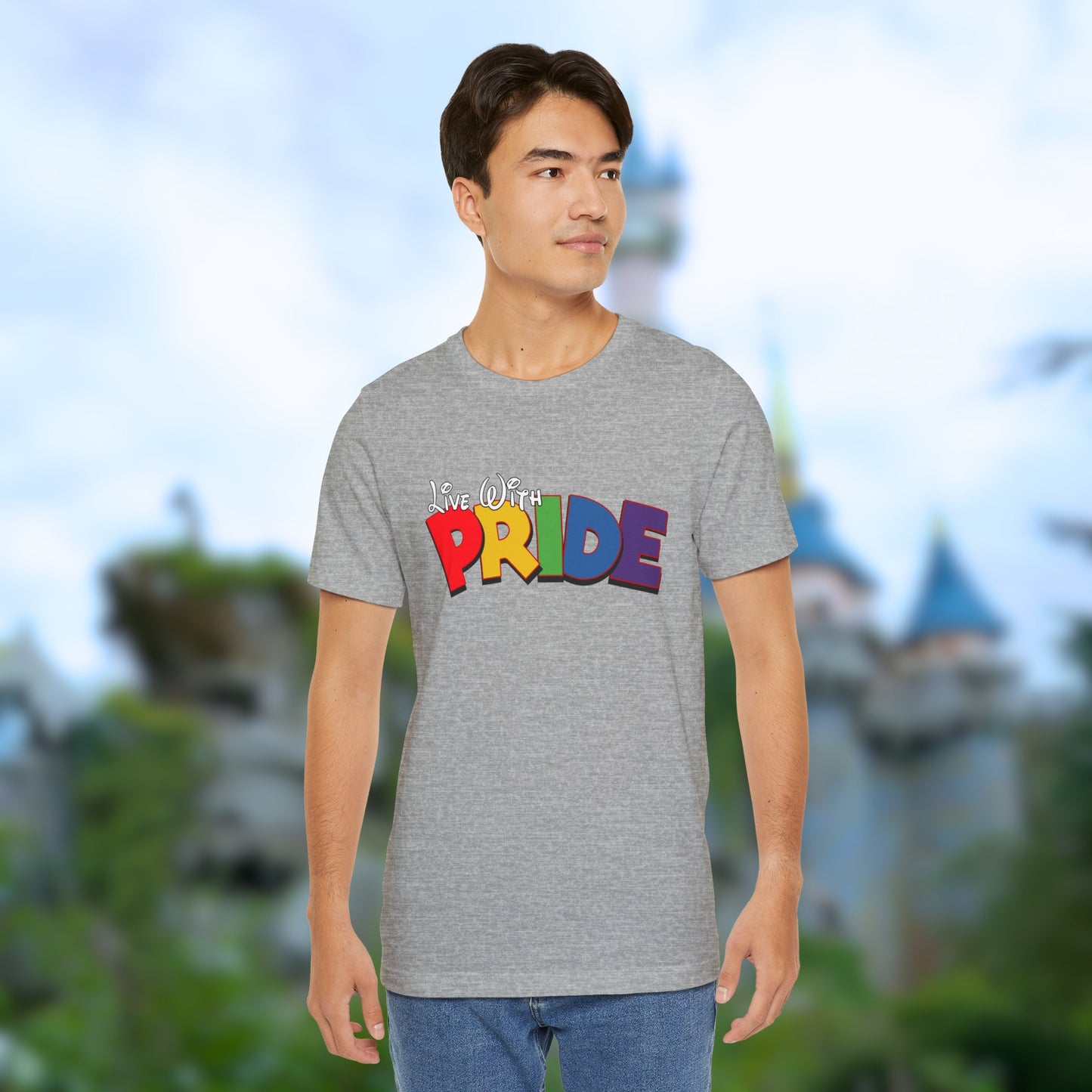 Live With Pride Diznee Unisex Jersey Short Sleeve T-Shirt