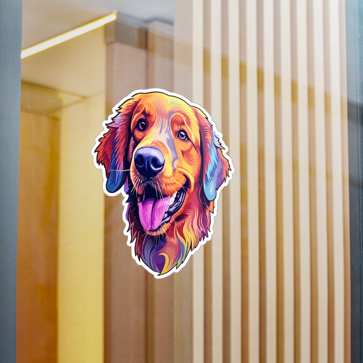 Golden Retriever Vinyl Decal - Leroy