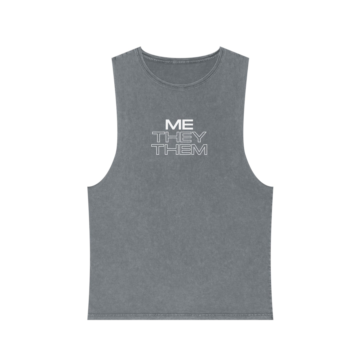 Me/They/Them - Unisex Stonewash Tank Top