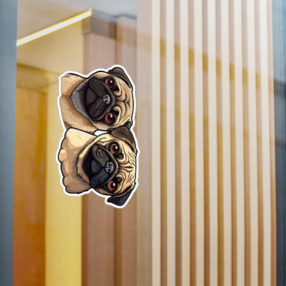 Pug Vinyl Decal - Stanley & Olive