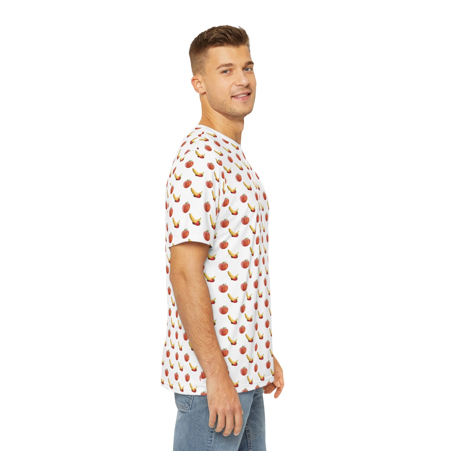 It's All Peaches & Bananas - Men's Polyester Tee in White