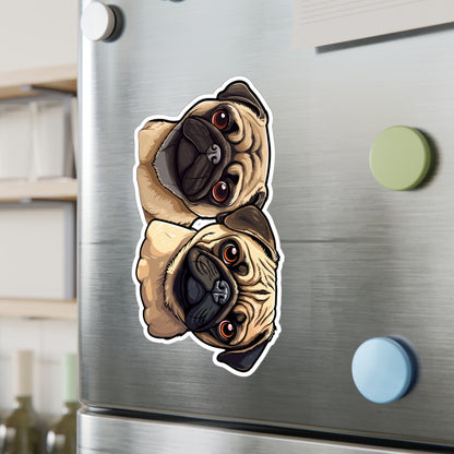 Pug Vinyl Decal - Stanley & Olive