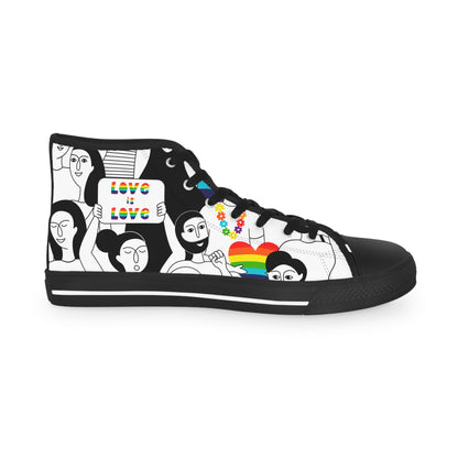 Love is Love Pride High Top Sneakers