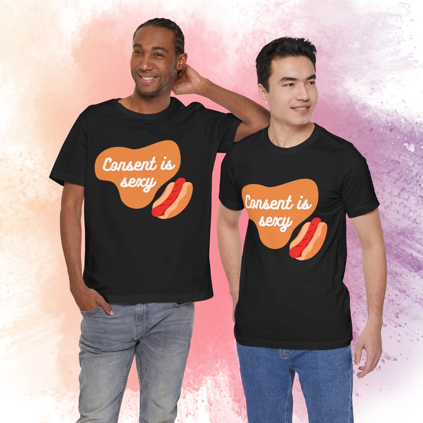 Consent is Sexy - Hotdog - Unisex Jersey Short Sleeve Tee 🌭