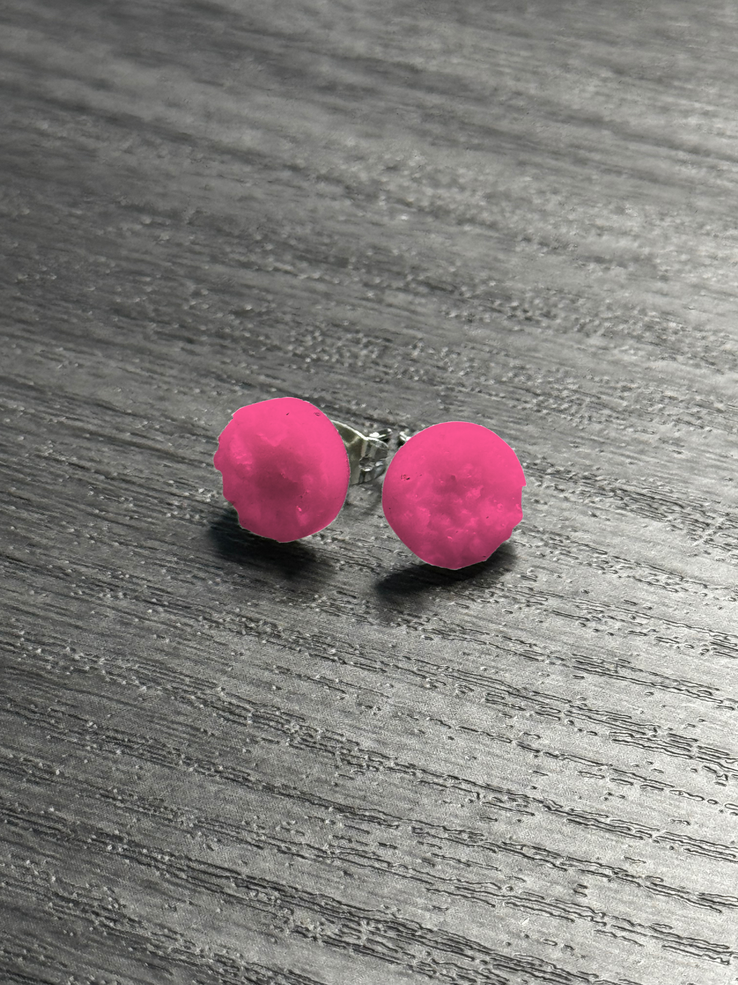 Textured Color Stud Earrings