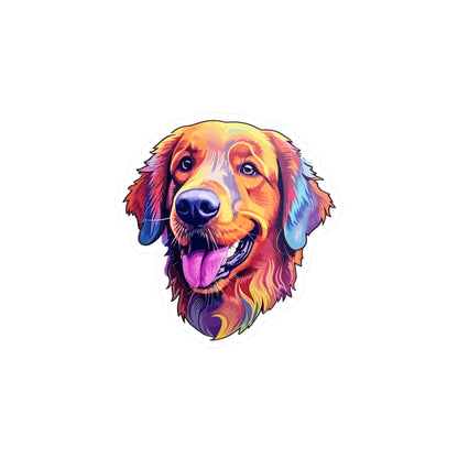 Golden Retriever Vinyl Decal - Leroy