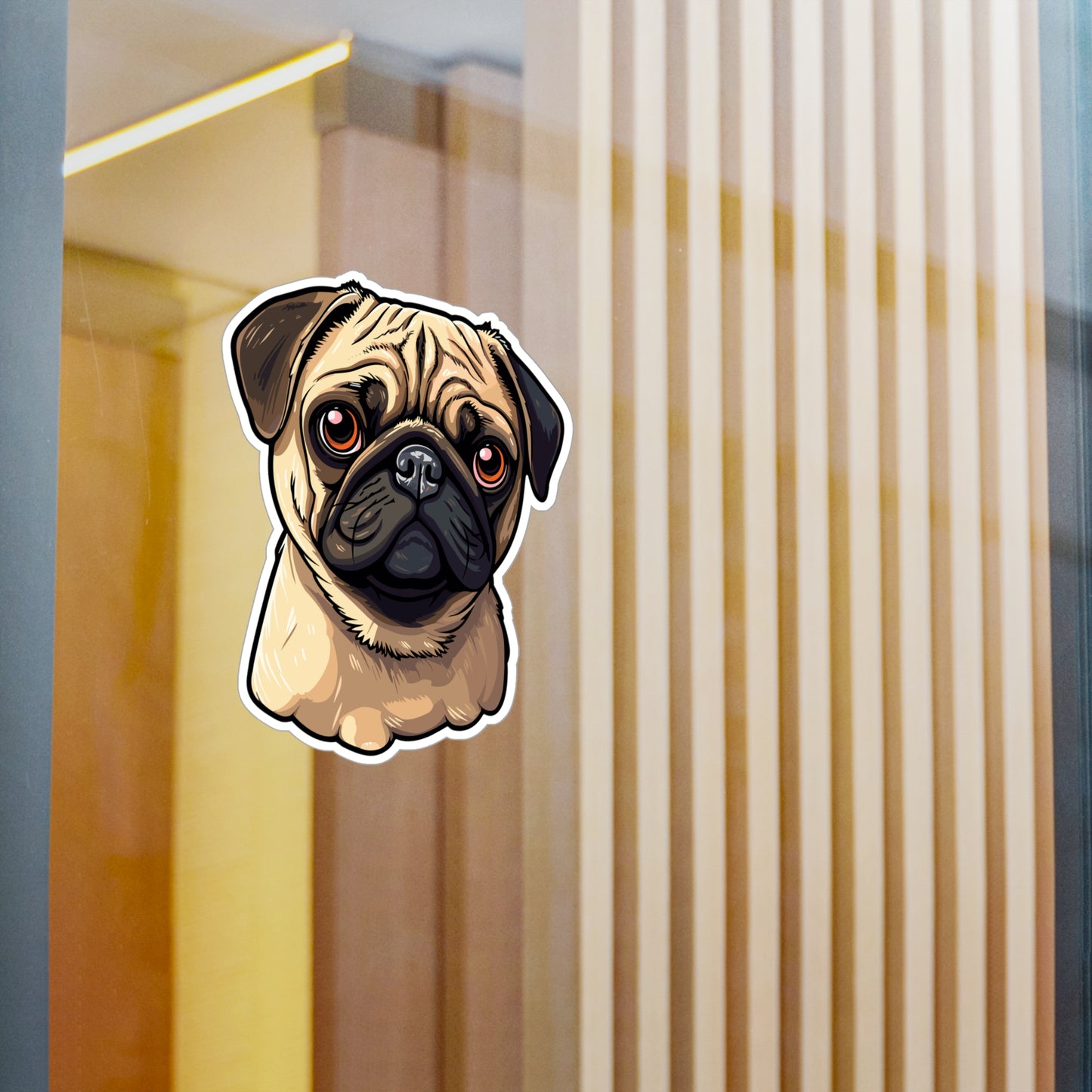 Pug Vinyl Decal - Stanley