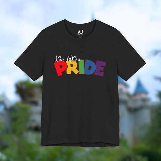 Live With Pride Diznee Unisex Jersey Short Sleeve T-Shirt