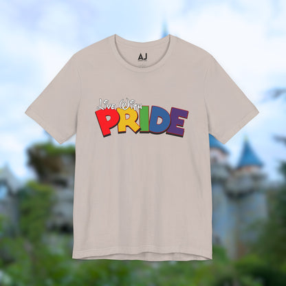 Live With Pride Diznee Unisex Jersey Short Sleeve T-Shirt