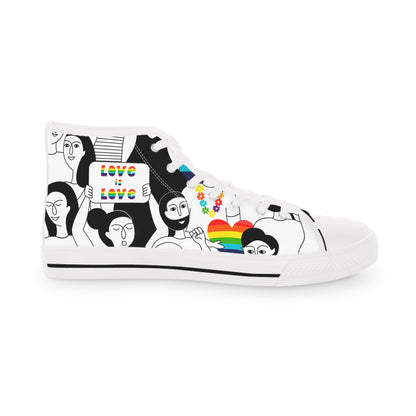 Love is Love Pride High Top Sneakers