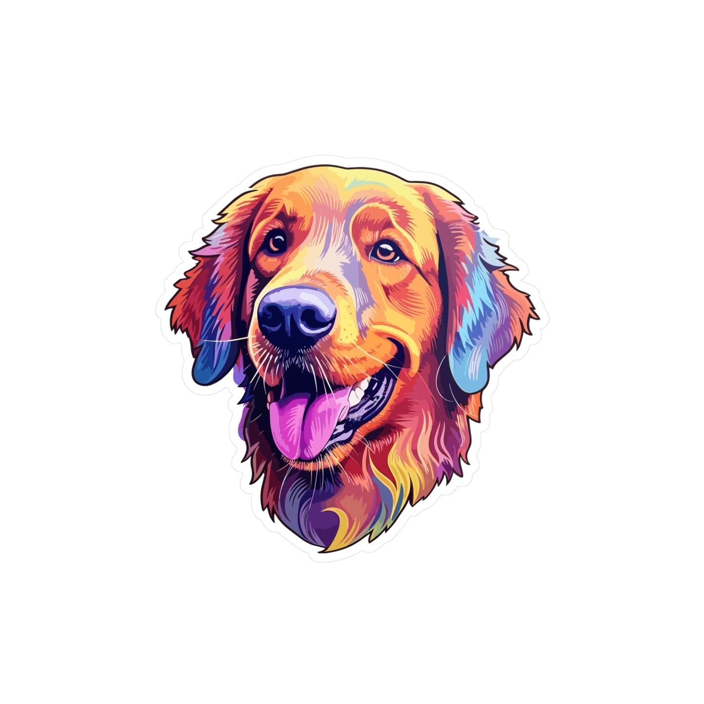 Golden Retriever Vinyl Decal - Leroy