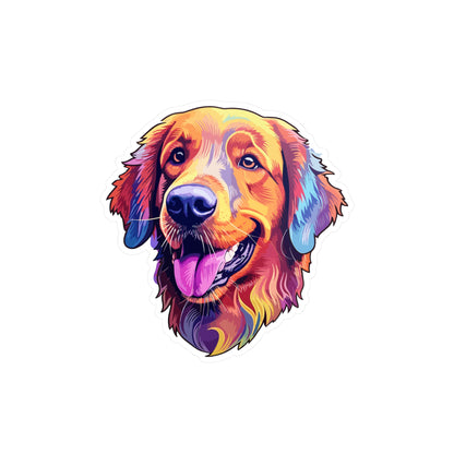 Golden Retriever Vinyl Decal - Leroy