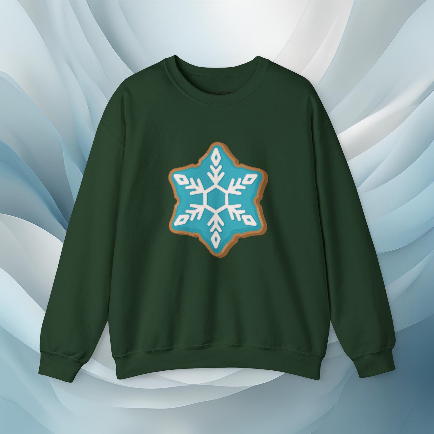 Hello Winter - Snowflake Cookie Seasonal Sweatshirt: Unisex, Heavy blend