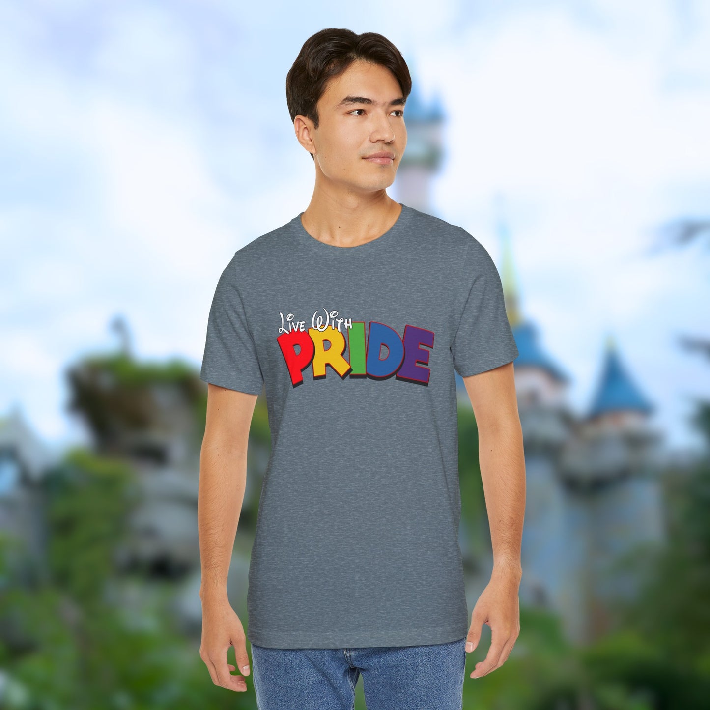 Live With Pride Diznee Unisex Jersey Short Sleeve T-Shirt