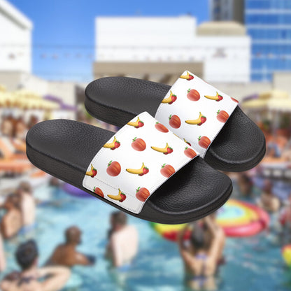 It's All Peaches & Bananas - Men's Removable-Strap Slides