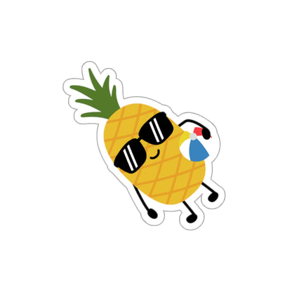 Summer Chilled Pineapple Die-Cut Sticker