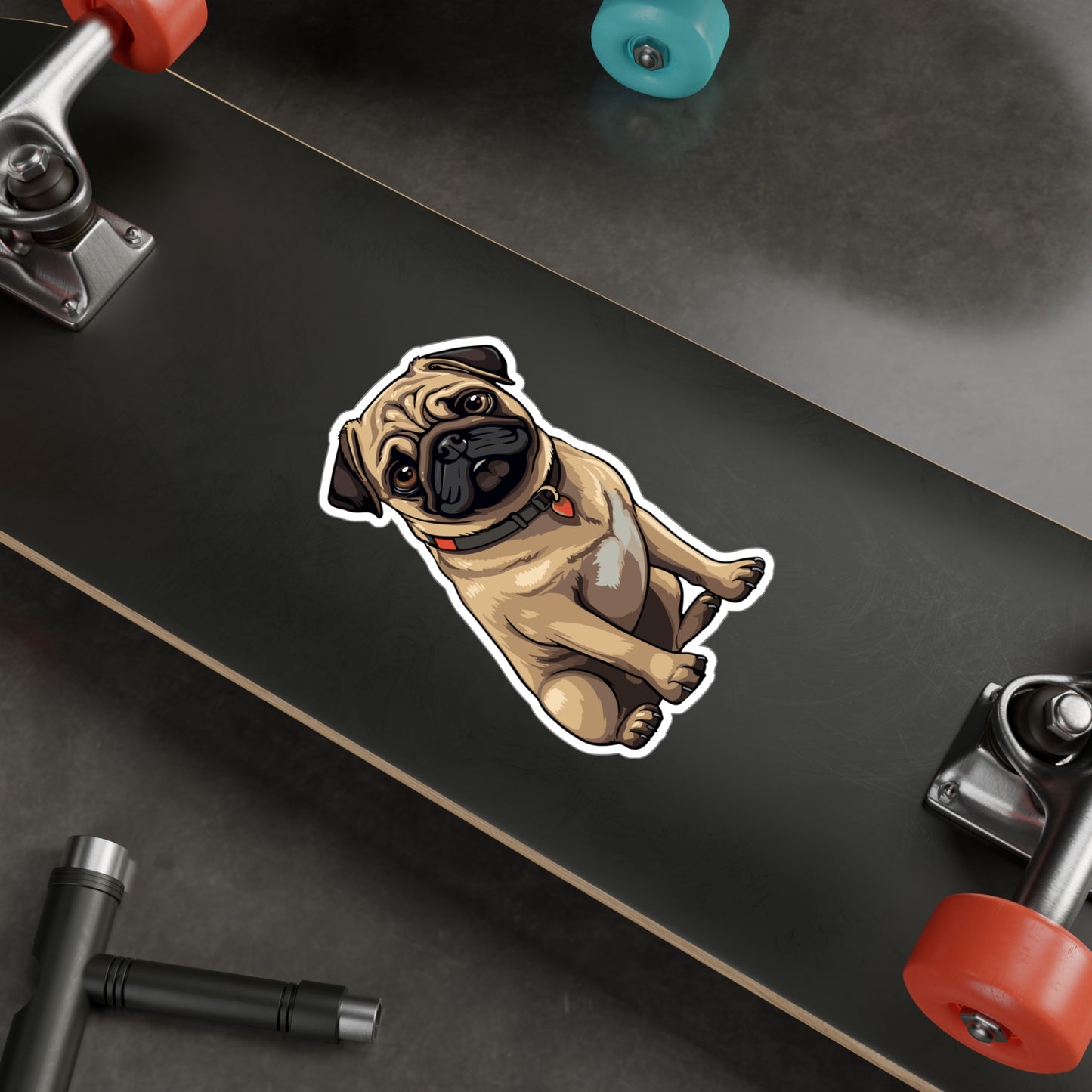 Pug Vinyl Decal - Simon