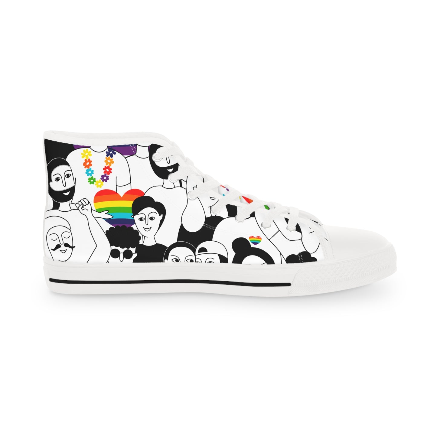 Love is Love Pride High Top Sneakers