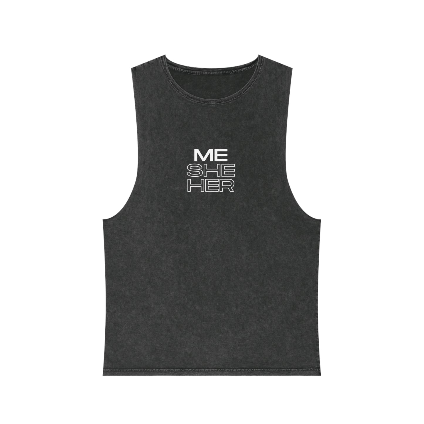 Me/They/Them - Unisex Stonewash Tank Top