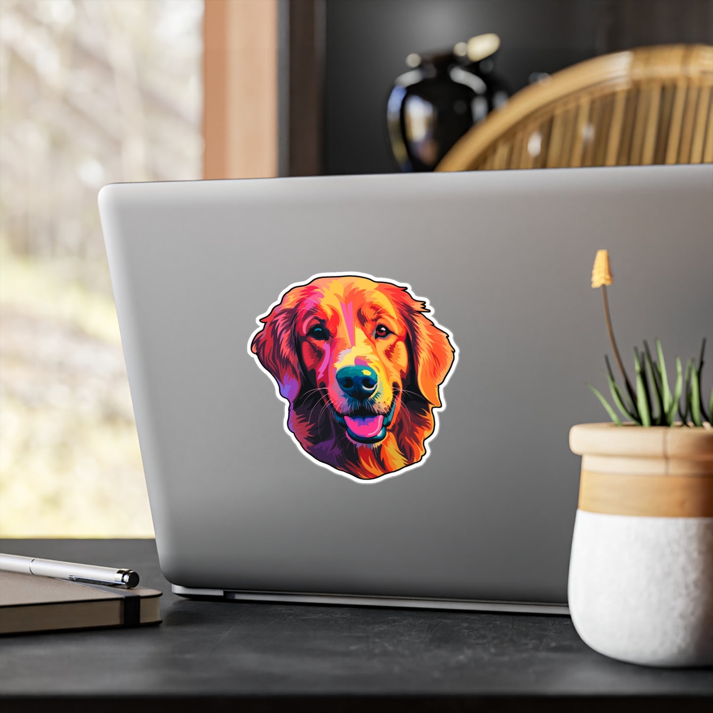 Golden Retriever Vinyl Decal - Mac