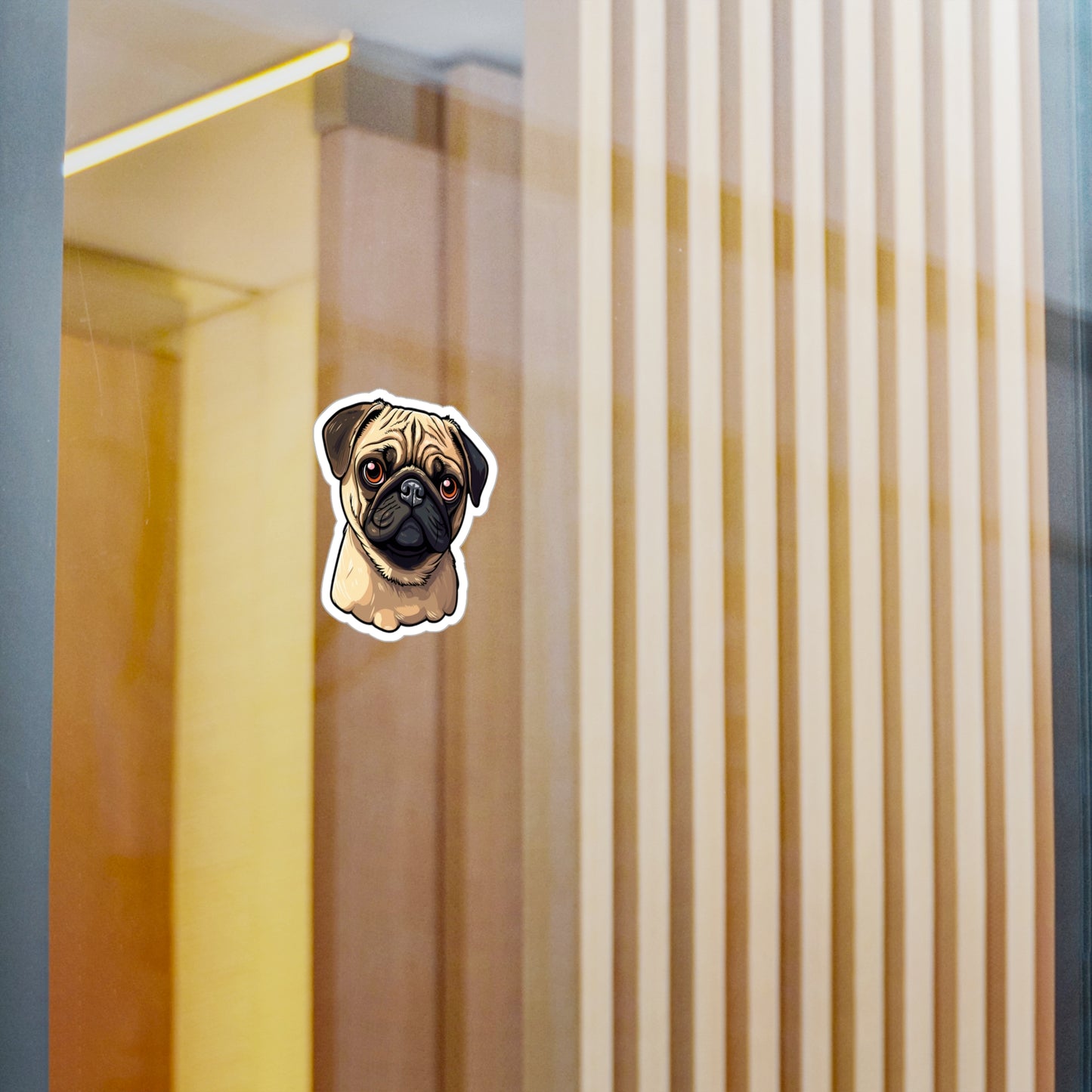 Pug Vinyl Decal - Stanley