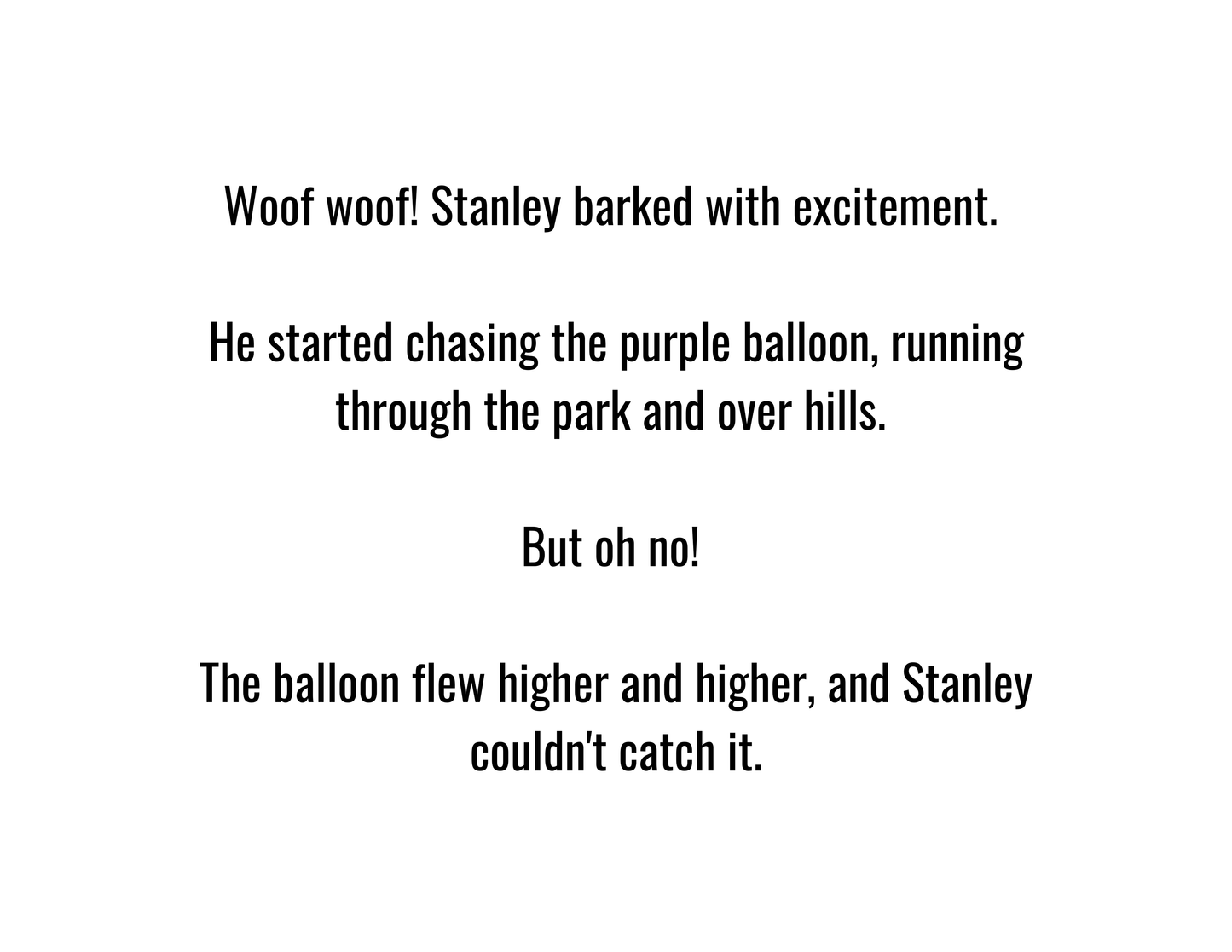 Stanley and The Lost Balloon - Children's E Book - Digital Files