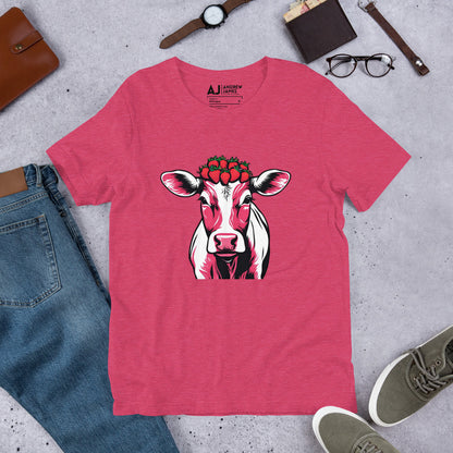 Strawberry Cow Unisex t-shirt